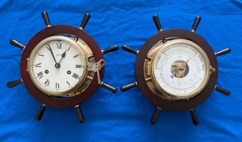 Vintage schatz ship clock - ship's,