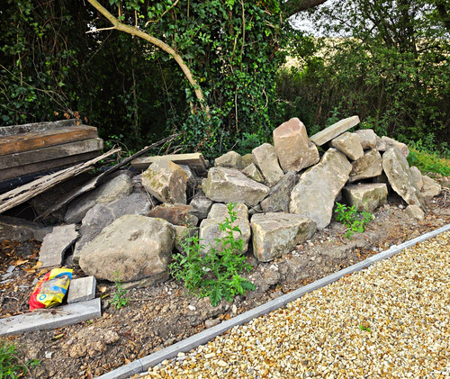Grey stone landscape rock - grey,