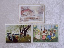 Y3HHKR - 3 X Villeroy Boch Design Vilbo Card Porcellana Cartolina - Vintage