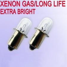  2 worklight Torch Bulbs 18V for Makita Ryobi Hitachi Bosch XENON Gas Camping