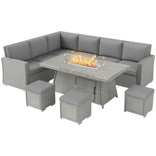 Outdoor gas fire - outdoor, pit