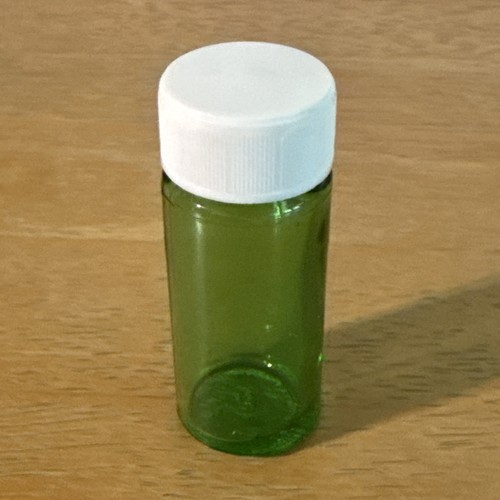 Vintage green glass medicine - vintage,