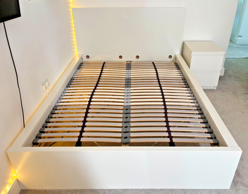 Ikea malm white - ikea, double