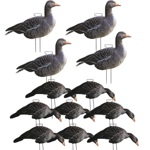 Silhouette greylag goose decoy - silhouette,