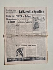 GAZZETTA DELLO SPORT 10 JANUARY 1965 TORNESE - CATANIA-INTER - SIMMENTHAL-IGNIS