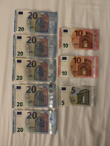 125 left over - euros, holiday