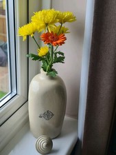 VICTORIAN ROYAL DOULTON LONDON HOT WATER BOTTLE GLAZED STONEWARE CERAMIC HEAVY