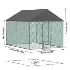 XXL Metal Chicken Run Coop
