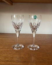Edinburgh Crystal Broughton Pattern Second Quality Wine Glasses Set Of 2