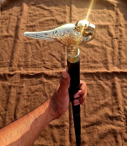 Brass bird head - brass,