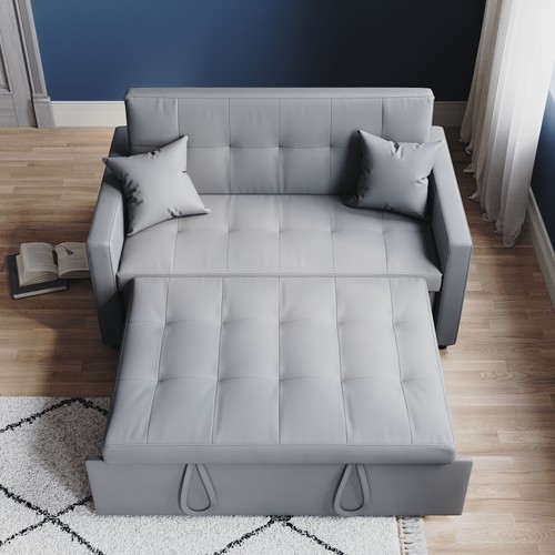 Sofa bed grey seater - sofa,