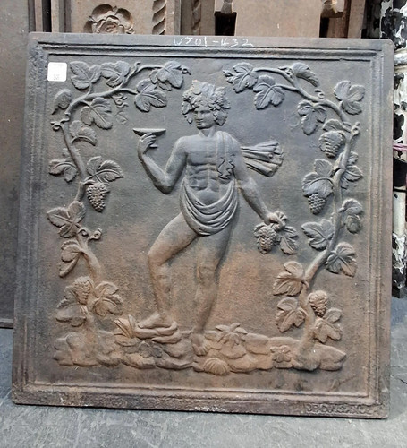 Decorative cast iron - iron, fireback