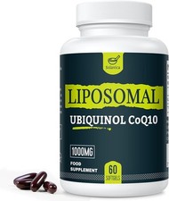 Liposomal Ubiquinol Vegan Coq10 1000 Mg, High Bioavailability