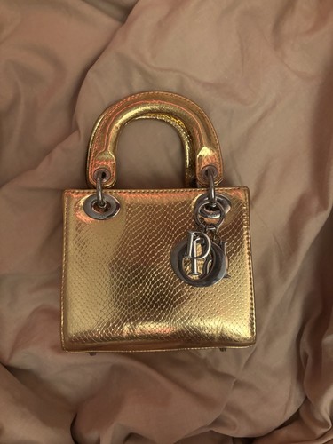 Gold vintage lady dior - gold,
