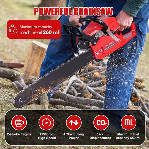 52cc petrol chainsaw heavy - petrol,