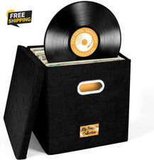 Vinyl Record Storage Box for