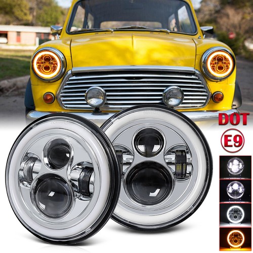 Inch chrome e9 led - 2x, 7"
