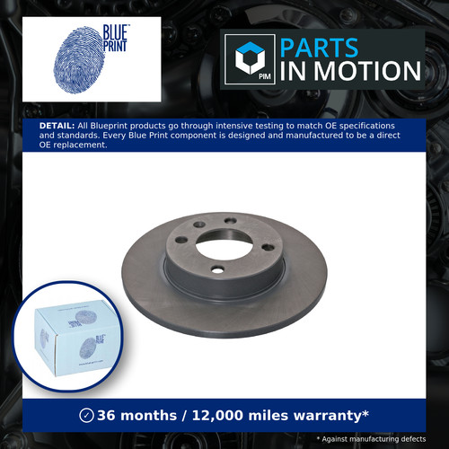 Brake discs pair solid fits - brake,