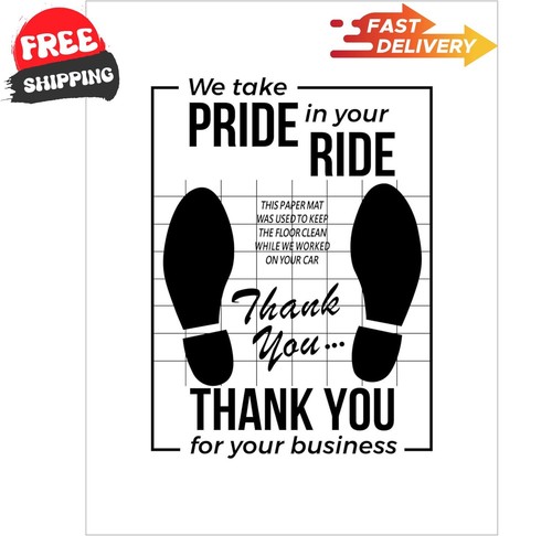 White paper car floor mats - mats,, 50