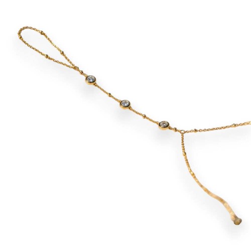Cubic zirconia slave bracelet - zirconia,