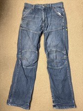 G-Star Shortcut Elwood 5620 Men Blue Straight Regular Jeans W31 L32 (3414)