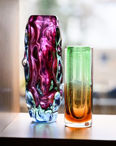Jan beranek red core vase - beranek, 1959