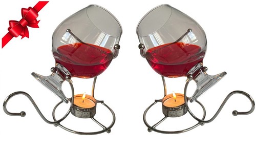 Pcs brandy warmer set with - 2,