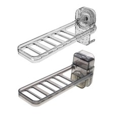 Multipurpose Foldable Clothes Airer with Suction Technology for Bathroom Balcony