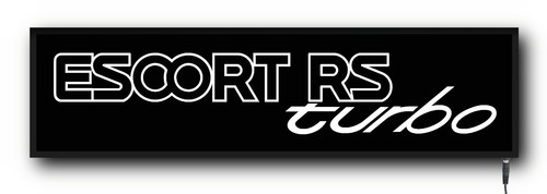 Escort turbo badge emblem - rs,