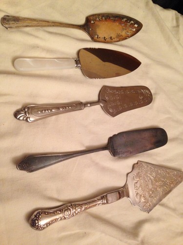Vintage cake slices lifters - vintage,