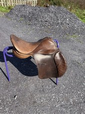 17” Seat, brown leather GP