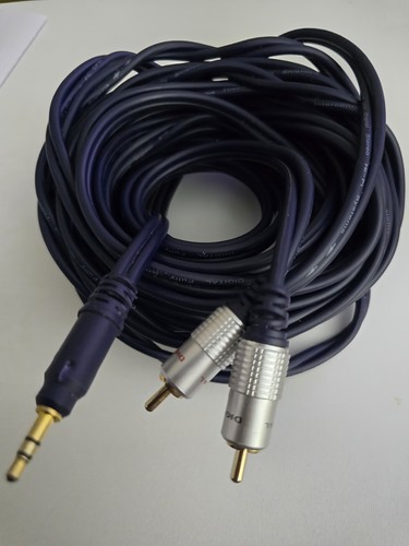 10m rca 5mm cable - rca, gold