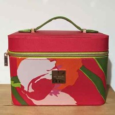 Ted Baker Vanity Case Make Up Red Travel Zip Wash Bag Travel Gift Christmas