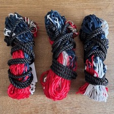 Haynets, Pack of 3 (42” length/ 3” Holes) RED WHITE BLUE, FREE UK Postage