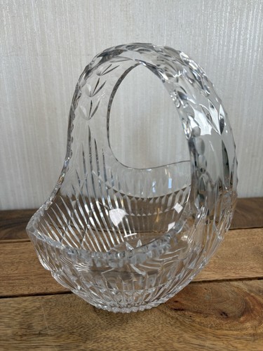 Vintage heavy cut glass - heavy,,