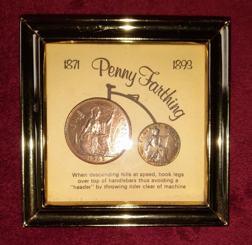 Novelty penny farthing bike - farthing, in