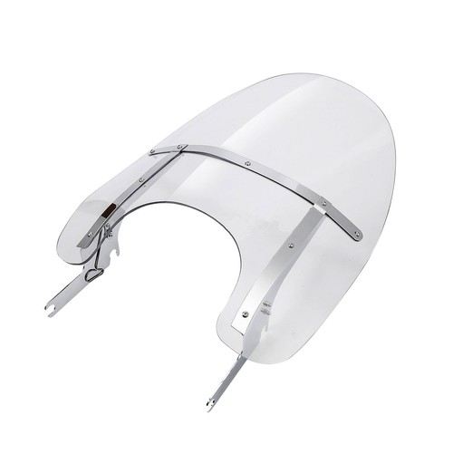 Clear windshield with bracket - windshield,