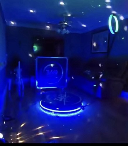 360 photo booth with rotating - with,