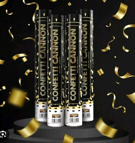 30cm confetti cannon gold - 30cm,