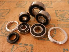 Wheel bearing locking ring set