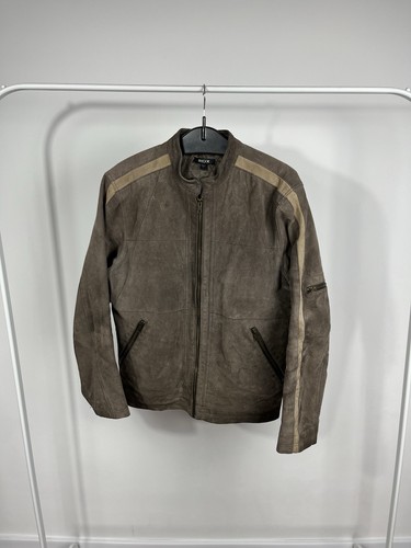 Rdx brown suede leather biker - rdx,
