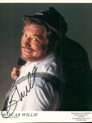 Boxcar willie signed autograph - boxcar,