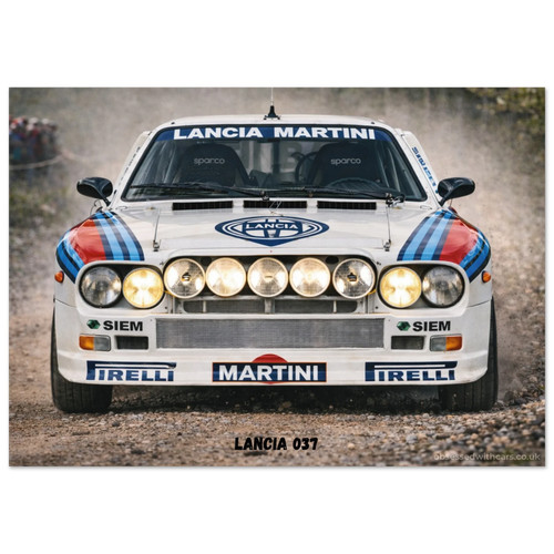 Lancia 037 poster - 037, rally