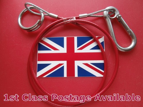 Heavy duty red breakaway cable - red,