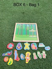 In The Night Garden Wooden Double Sided Magnetic Board With Magnets Haahoos RARE