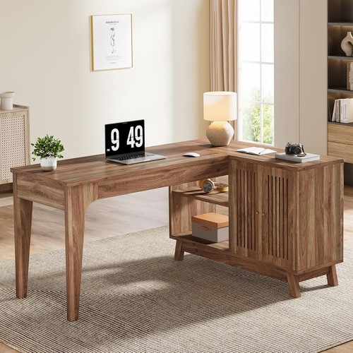 Inch shaped desk modern - 57-inch,