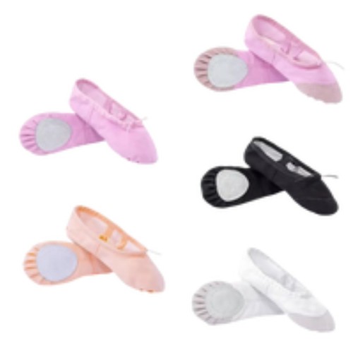 Canvas ballet shoes flats pink - shoes,