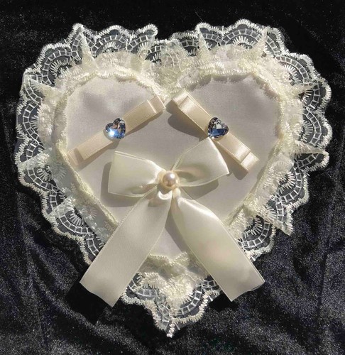 Ivory wedding ring pillow - wedding,