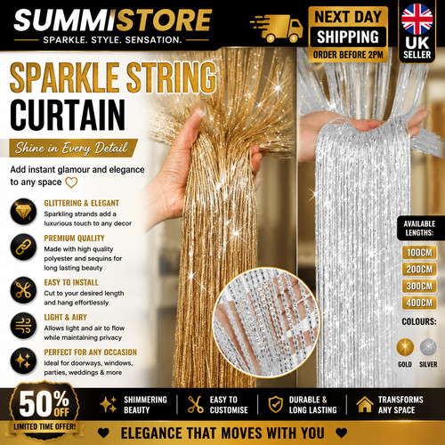 String curtain panels door fly - panels,
