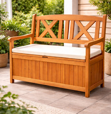 Garden Storage Bench 114cm